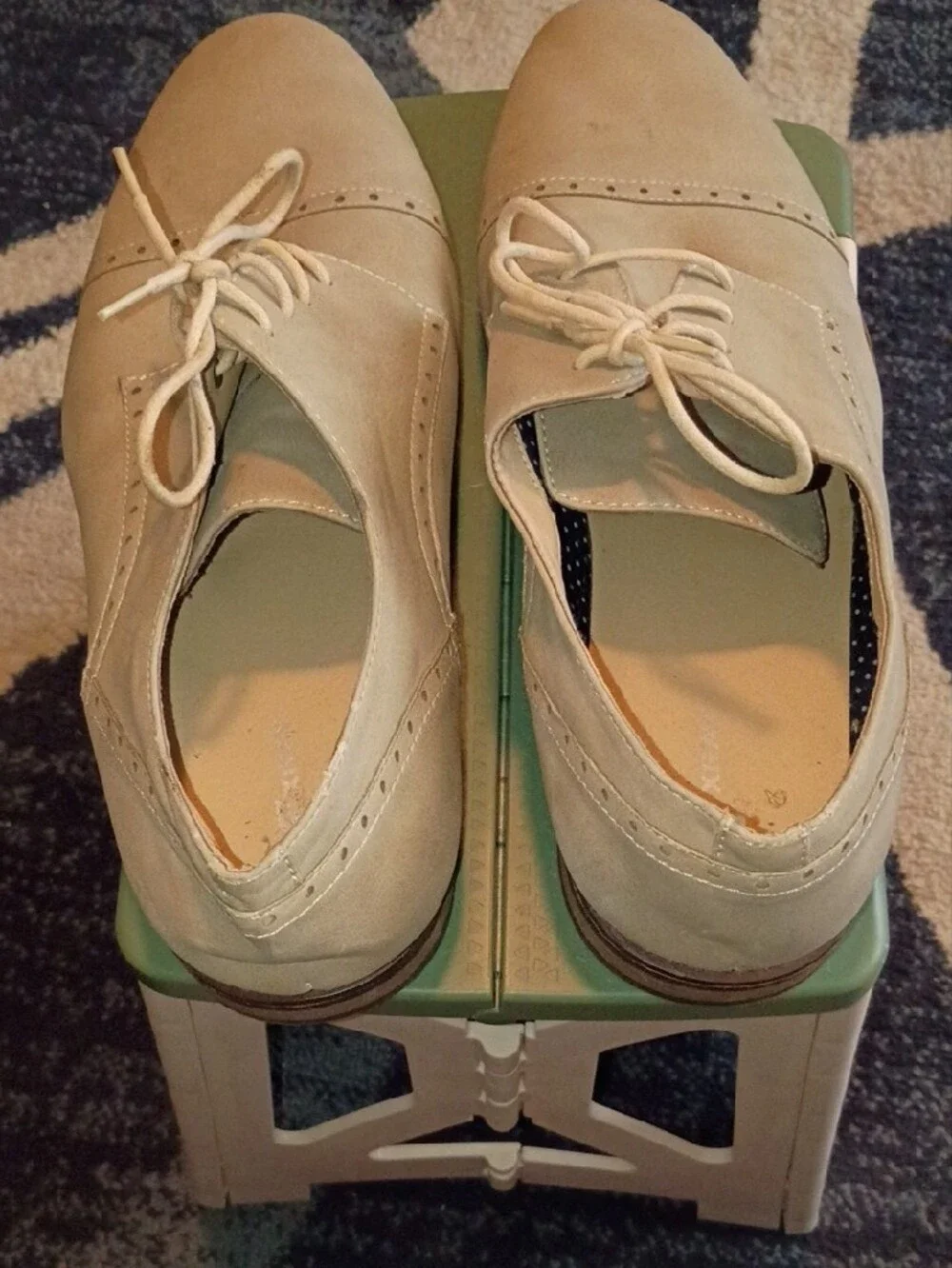 Men's Light Beige Suede Derby Shoes
